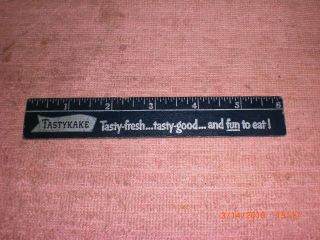 Vintage Tastykake 6 " Ruler Plastic ? Or Similar With Measuring Info On Back