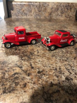 Coca Cola Collectible 1/43 1934 Ford Pickup & 1932 Ford Coupe