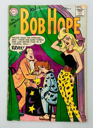 The Adventures Of Bob Hope 61 - Dc 1960 Vintage Comic