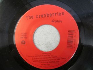 1993 THE CRANBERRIES - LINGER / DREAMS 45 ISLAND RECORDS 422 - 858 2