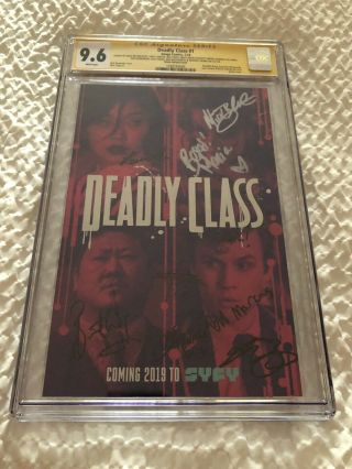 Deadly Class 1 Syfy Tv Sdcc Photo Variant Cgc Ss 9.  6 Image Cast Signed