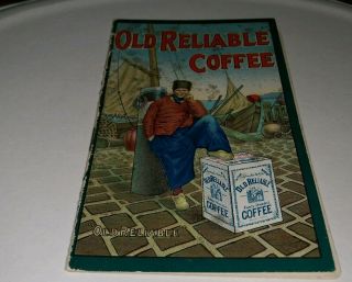 Vintage Old Reliable Coffee A Paint Book For Young Artists Coloring Rare