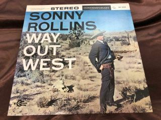 SONNY ROLLINS WAY OUT WEST CONTEMPORARY SR 3025 STEREO JAPAN VINYL LP 6