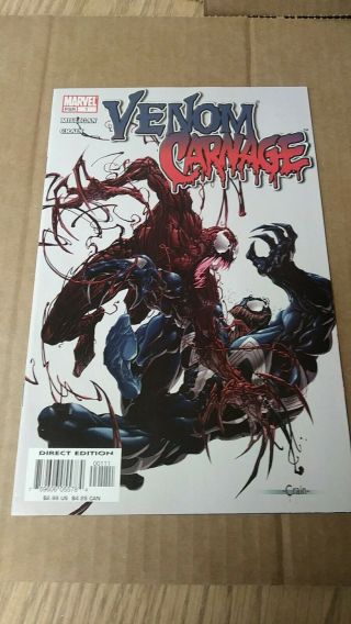 Marvel Comics Venom Vs Carnage 1