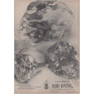 1964 Harry Winston: Rare Jewels Of The World Vintage Print Ad