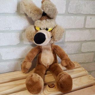 Vintage Looney Tunes Wile E Coyote Plush 17 " Tall