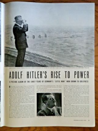 1940 Article Ad Adolf Hitler 