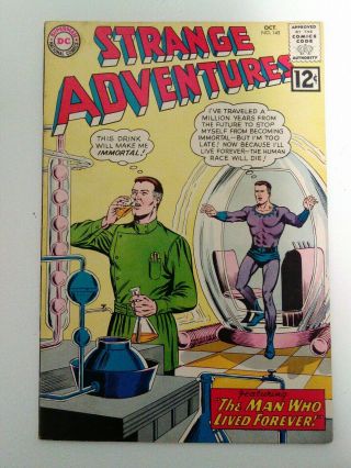 1962 Dc Strange Adventures 145 Classic Immortal Man Cover