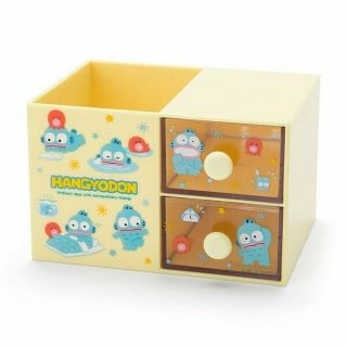 Sanrio Japan Hangyodon Stationery Pen Stand Drawer Case