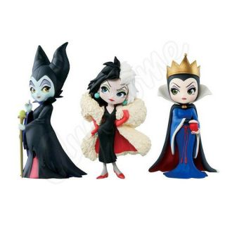 Q Posket Petit Villains Evil Queen Maleficent Cruella De Vil Pvc Action Figures