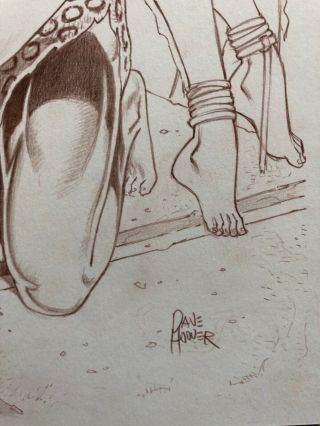 Dave Hoover Tarzan and Jane commission art NM 2