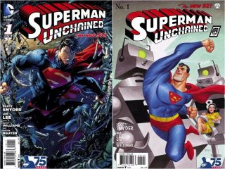 Superman Unchained 1 Bruce Timm Jim Lee Comics Variant Homage Adventures Movie