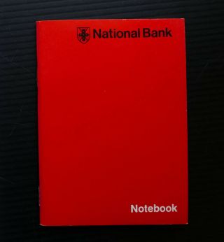 The National Bank Of Australasia 1973 Notebook Vintage Old Banking Memorabilia