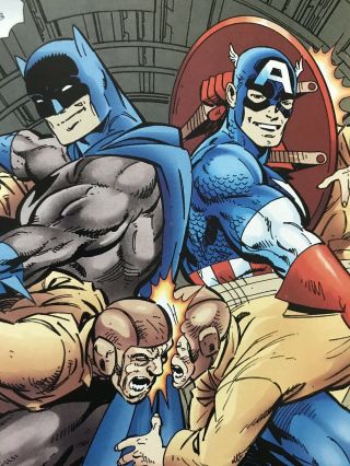 Batman Captain America/spider - Man/daredevil - Dc Marvel Comics Team Up