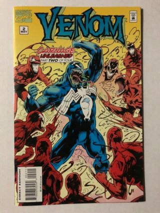 Venom Carnage Unleashed 2 Marvel Comics 1995 Nm Spider - Man Venom