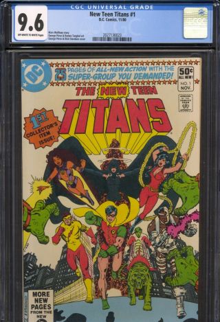 Teen Titans 1 (1980) George Perez Art Marv Wolfman Story Cgc 9.  6 Oww