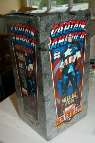 Bowen Ultimate Captain America Metallic Version Painted Statue 601/1165 4