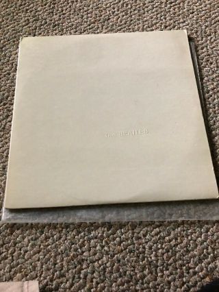 The Beatles White Album Apple/capitol Records Vinyl With Pictures