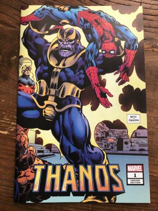 Thanos 1 (2019) 1:100 Weiss Wraparound Hidden Gem Variant Cover Nm