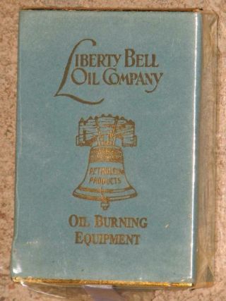 Vintage Liberty Bell Oil Company Advertising Playing Cards