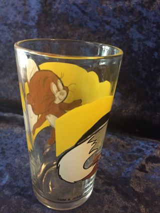 Vintage 1975 Jerry (From Tom & Jerry) 5” Pepsi Glass MGM 70s Hanna Barbera 3