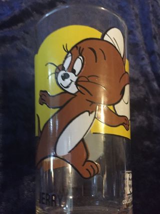 Vintage 1975 Jerry (From Tom & Jerry) 5” Pepsi Glass MGM 70s Hanna Barbera 5