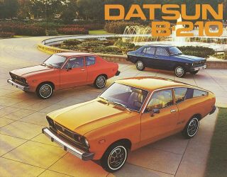 1976 Datsun B - 210 2 - Door Sedan 4 - Door Sedan Hatchback Dealer Sales Brochure