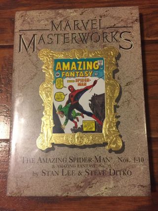 Marvel Masterworks Spider - Man 1 - 10 & Fantasy 15 Book Hc Vol.  1