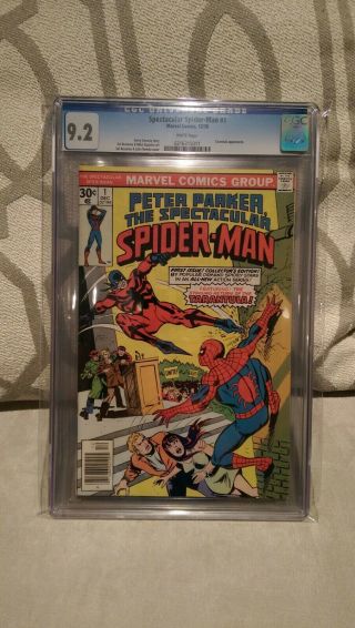 Spectacular Spider - Man 1 Cgc 9.  2 White Pages 1976