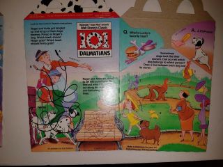 McDonald ' s 1990 Disney ' s 101 Dalmatians Happy Meal Box Set of 4 4