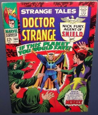 Strange Tales 160 1967; Marvel; Steranko Art/script 6.  5 - 7.  0 Bv$32 55 Off