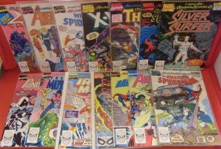 Atlantis Attacks 1 - 14 Marvel Annual Comic Set Spider - Man X - Men Avengers 1989 Vf