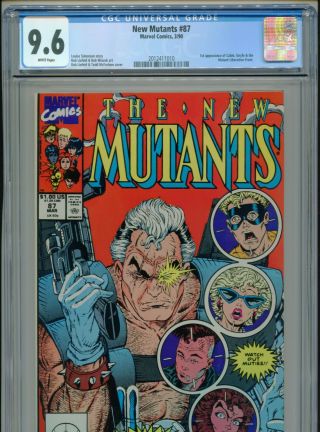 1990 Marvel Mutants 87 1st Appearance Cable Mcfarlane Liefeld Cgc 9.  6 Box1