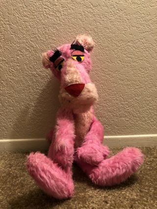 Vintage Pink Panther Plush Stuffed Animal - 1964