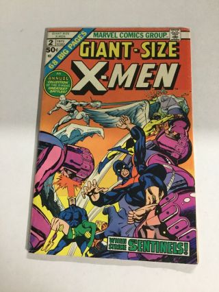 Giant - Size X - Men 2 Vg Very Good 4.  0 Water Damage Marvel Comics
