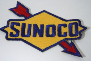 Sunoco Oil & Gas Embroidered Iron On Uniform - Jacket Patch 3.  5 "