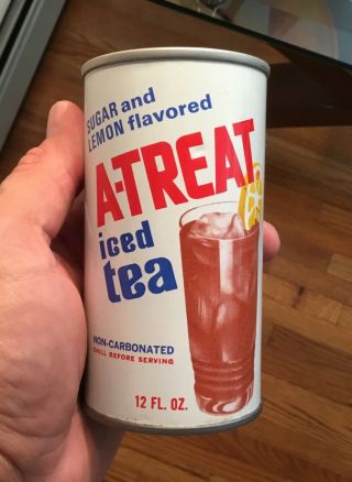 Old A Treat Ice Tea Soda Pop Can Allentown Pa Advertising