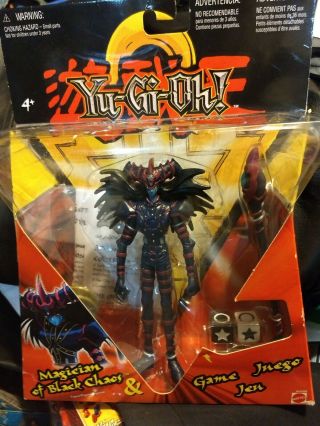 2002 Yu - Gi - Oh Magician Of Black Chaos Action Figure And Game