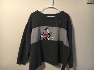 Vintage Loony Tunes Tweety Bird - Sylvester Crew Neck Sweater - 22/24w