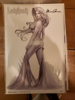 Lady Death Extinction Express Night Mistress Edition Signed By Pulido Dpcc 2019
