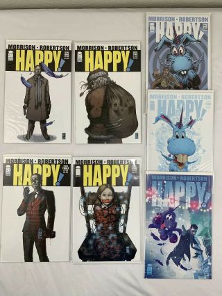 Happy 1 2 3 4 Complete Set Image Comics 1st Prints Morrison & 3 Variants 7 Total