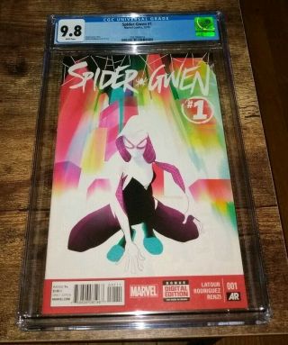 Spider - Gwen 1 Graded Cgc 9.  8 Cover A 1st Print Marvel Comics 2015 