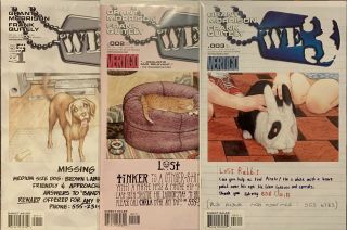 We3 1 - 3 Vf/nm Complete Series Grant Morrison Vertigo Comics Cat Dog Rabbit