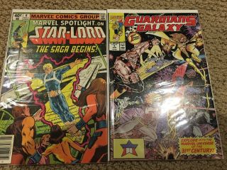 Marvel Spotlight 6 (may 1980,  Marvel) & Guardians Of The Galaxy 1 (1990 Marvel)