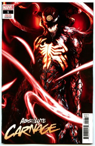 Absolute Carnage 1 (2019) Marvel Nm/nm - 1:25 Dell 