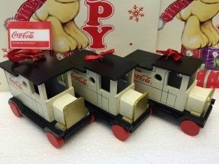 Coca - Cola Wooden Truck - Christmas Tree Collectable