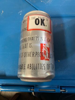 Soda Popcan Ok.  Pop A Coca - Cola Two Year Failed Product In Mid 90 