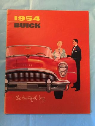 1954 Buick " Roadmaster Skylark Century Special " Car Dealer Sales Brochure