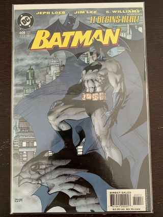 Batman 608 608 Second 2nd Print Jim Lee Signed Hush Rare