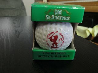 Collectible Golf Ball Vintage Old St Andrews Fine Blended Scotch Whisky